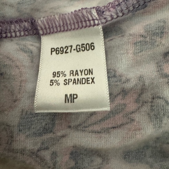 Loveappella Lauryn Maxi dress blues/pinks open keyhole type back stretch NWOT MP - Picture 7 of 11